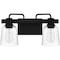 Quoizel Lydia Bath 2 Lights Matte Black LYD8616MBK - alternate 4